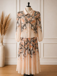 Conjunto Floral Elegance de Dos Piezas