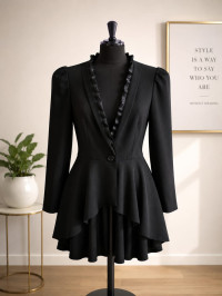 Blazer Vestido Elegance Noir