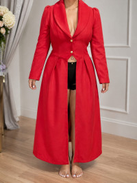 Abrigo Elegante Rojo